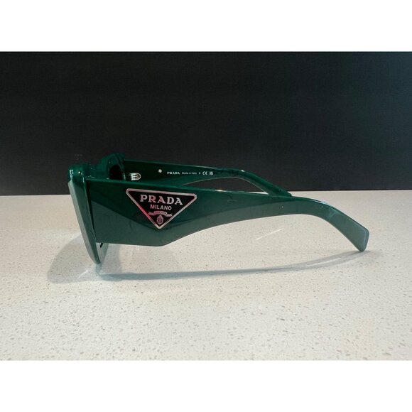 Prada Women's Fashion 50mm Green Marble Sunglasses - Picture 11 of 13